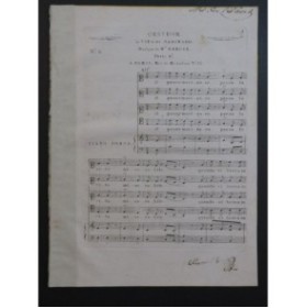 GARCIA Manuel Quatuor La Vita del Marinaro Chant Piano ca1820