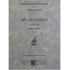 BEETHOVEN Concerto No 2 op 19 2 Pianos 4 mains 1949
