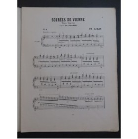 LISZT Franz Soirées de Vienne Valse F. Schubert No 9 Piano XIXe
