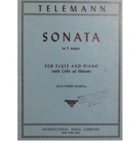 TELEMANN G. P. Sonata in F Major Piano Flûte 1974