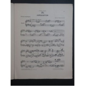 SCHMITT Florent Improvisation op 42 Piano 1912