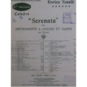 TOSELLI Enrico Serenata Violon Piano ca1925