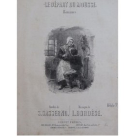 BORDÈSE Luigi Le Départ du Mousse Chant Piano ca1850