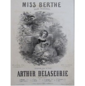 DELASEURIE Arthur Miss Berthe Piano ca1860