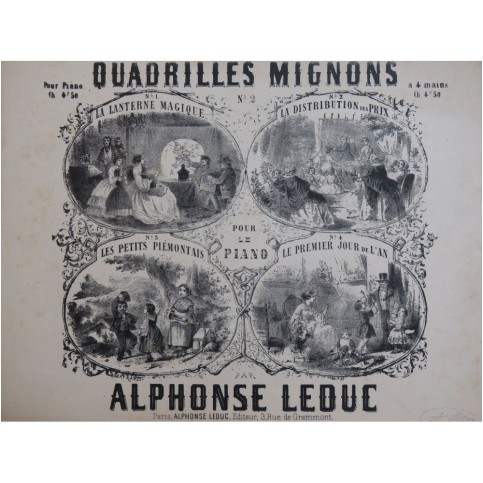 LEDUC Alphonse La Distribution des Prix Piano ca1850