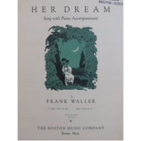 WALLER Frank Her Dream Chant Piano 1916