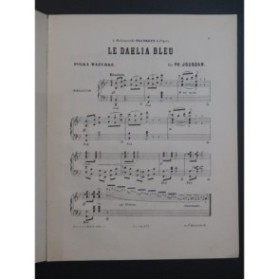 JOURDAN Philippe Le Dahlia Bleu Piano XIXe siècle