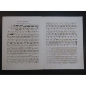 NADAUD Gustave La Valse des Adieux Chant Piano ca1855
