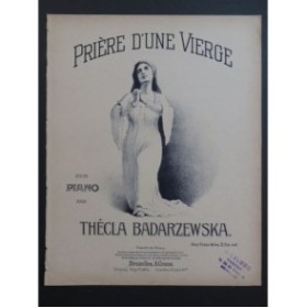 BADARZEWSKA Thécla Prière d'une Vierge Piano ca1900