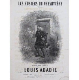 ABADIE Louis Les Rosiers du Presbytère Chant Piano ca1845