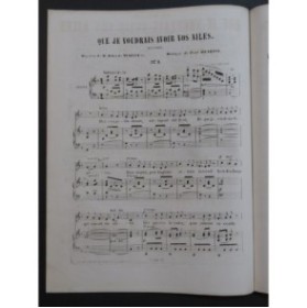HENRION Paul Que je voudrais avoir vos ailes Chant Piano 1856