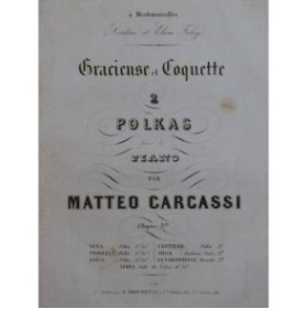 CARCASSI Matteo Coquette Piano ca1850