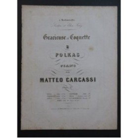 CARCASSI Matteo Coquette Piano ca1850