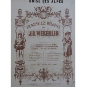 WEKERLIN J. B. Brise des Alpes Piano ca1855