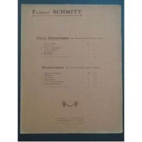SCHMITT Florent Nocturne op 42 Piano 1912
