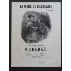 CHERET P. La Mère de l'Ecossais Chant Piano ca1850