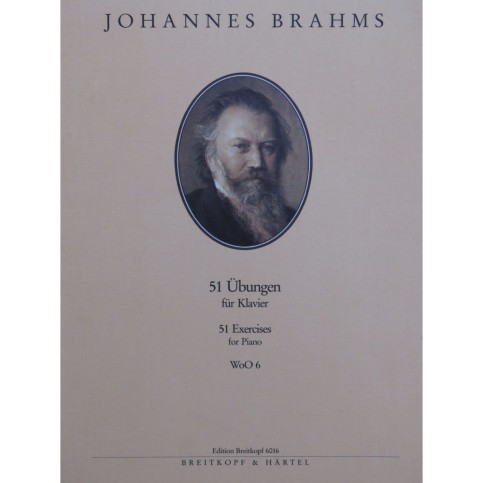 BRAHMS Johannes 51 Exercices Übungen Piano