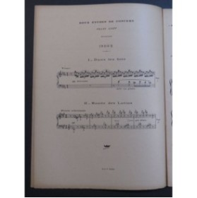 LISZT Franz Deux Études de Concert Piano 1918