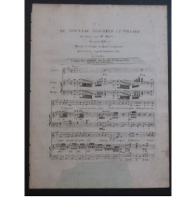 BOIELDIEU Adrien Le Nouveau Seigneur de Village No 2 Chant Piano ou Harpe ca1815