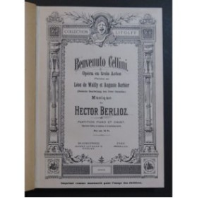 BERLIOZ Hector Benvenuto Cellini Opéra Français Allemand Piano Chant