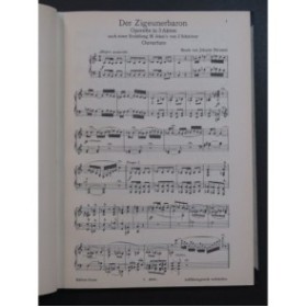 STRAUSS Johann Der Zigeunerbaron Opérette Chant Piano