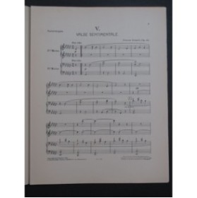 SCHMITT Florent Valse Sentimentale op 43 Piano 4 mains 1912