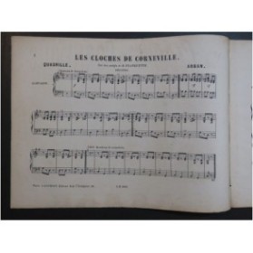 ARBAN Les Cloches de Corneville Quadrille Piano 4 mains ca1880