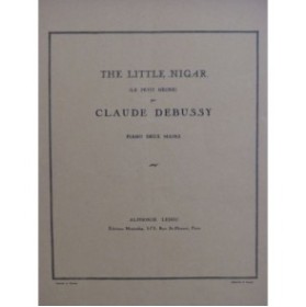 DEBUSSY Claude The Little Nigar Le Petit Nègre Piano 1951