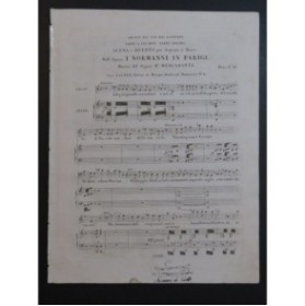 MERCADANTE Saverio I Normanni in Parigi Scena e Duetto Chant Piano ca1840