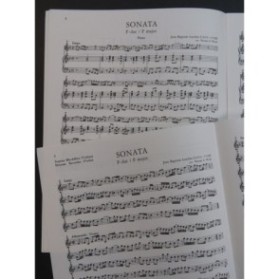 LOEILLET J. B. Sonata in F dur Piano Flûte à bec ou Violon 1960