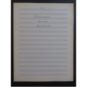 COLLIN Lucien Dernier Amour Manuscrit Chant Piano 1918
