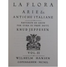 La Flora Vol 2 Aria & Antiche Italiane Chant Piano