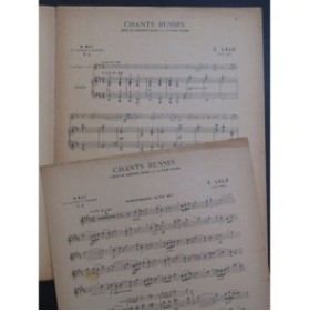 LALO Edouard Chants Russes Piano Saxophone 1937