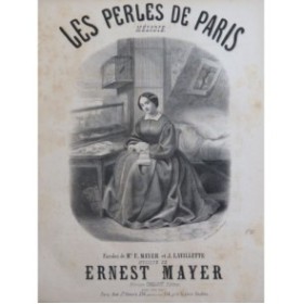 MAYER Ernest Les Perles de Paris Chant Piano XIXe siècle