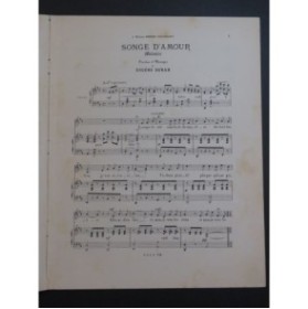 DURAN Eugène Songe d'Amour Chant Piano ca1890