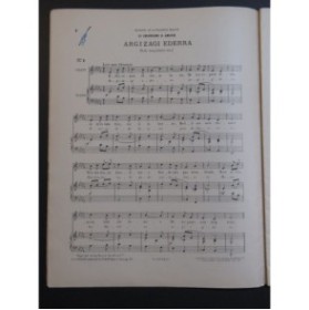 BORDES Charles Chansons Amoureuses du Pays Basque Chant Piano 1910