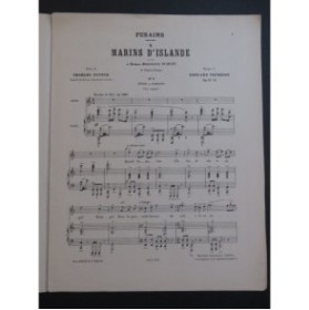 TRÉMISOT Edouard Marins d'Islande Dédicace Chant Piano 1897
