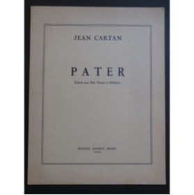 CARTAN Jean Pater Chant Piano 1932