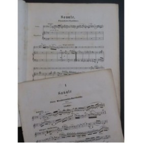 MENDELSSOHN Sonate op 4 Piano Violon ca1835