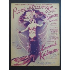 KALMAN Emmerich Rose étrange Chant Piano 1921