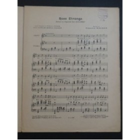 KALMAN Emmerich Rose étrange Chant Piano 1921