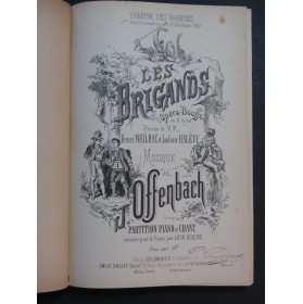 OFFENBACH Jacques Les Brigands Opéra Chant Piano ca1890
