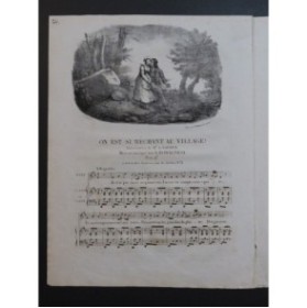 ROMAGNESI Antoine On est si méchant au village Chant Piano ou Harpe ca1830