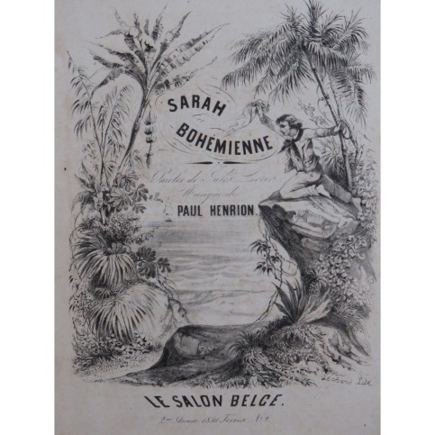 HENRION Paul Sarah la Bohémienne Chant Piano 1850