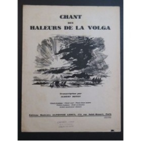 DOYEN Albert Chant des Haleurs de la Volga Chant Piano 1948