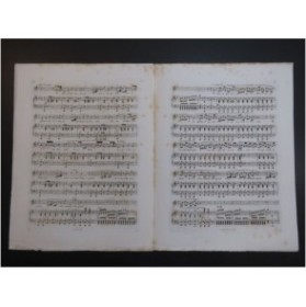 BORDÈSE Luigi La Débutante Chant Piano ca1850