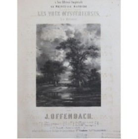 OFFENBACH Jacques Les Voix Mystérieuses No 6 Barcarolle Chant Piano 1853