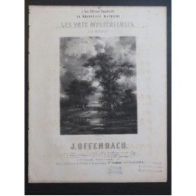 OFFENBACH Jacques Les Voix Mystérieuses No 6 Barcarolle Chant Piano 1853