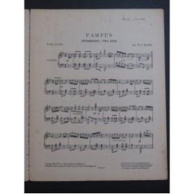 PAANS W. J. Pampus Piano 1908
