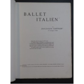 GASTOLDI Jean-Jacques Ballet Italien Chant Piano